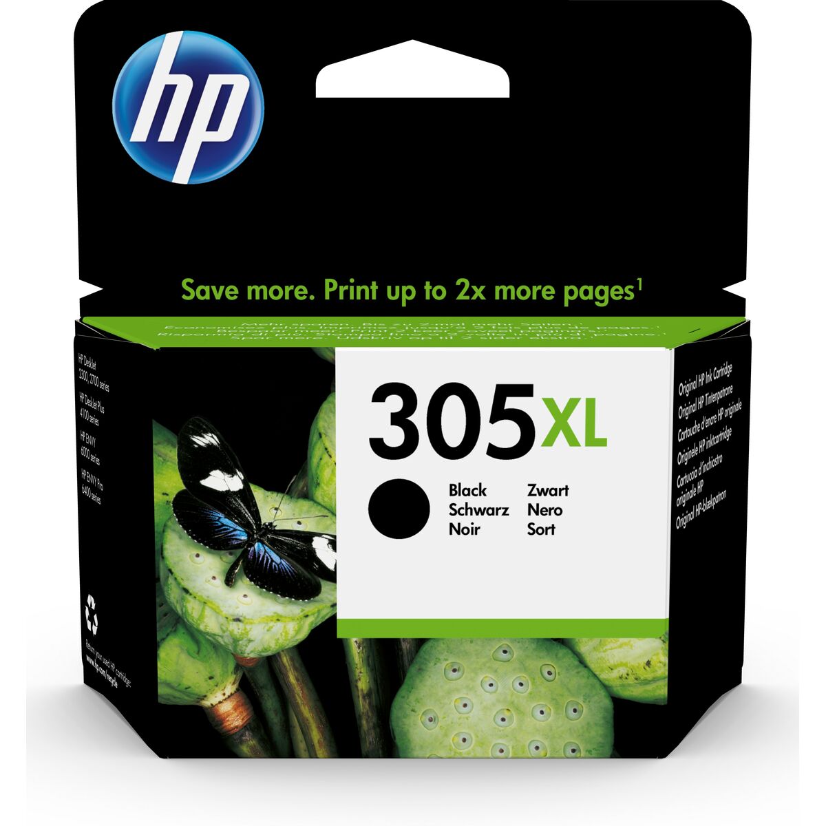 Original Tintenpatrone HP 305XL Schwarz