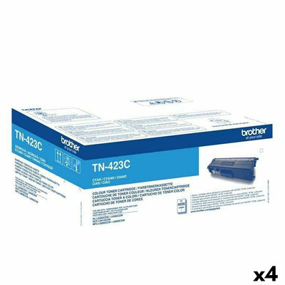 Original Toner Brother HLL8260CDW HLL8360CDW HLL9310CDW TN423C Türkis (4 Stück)
