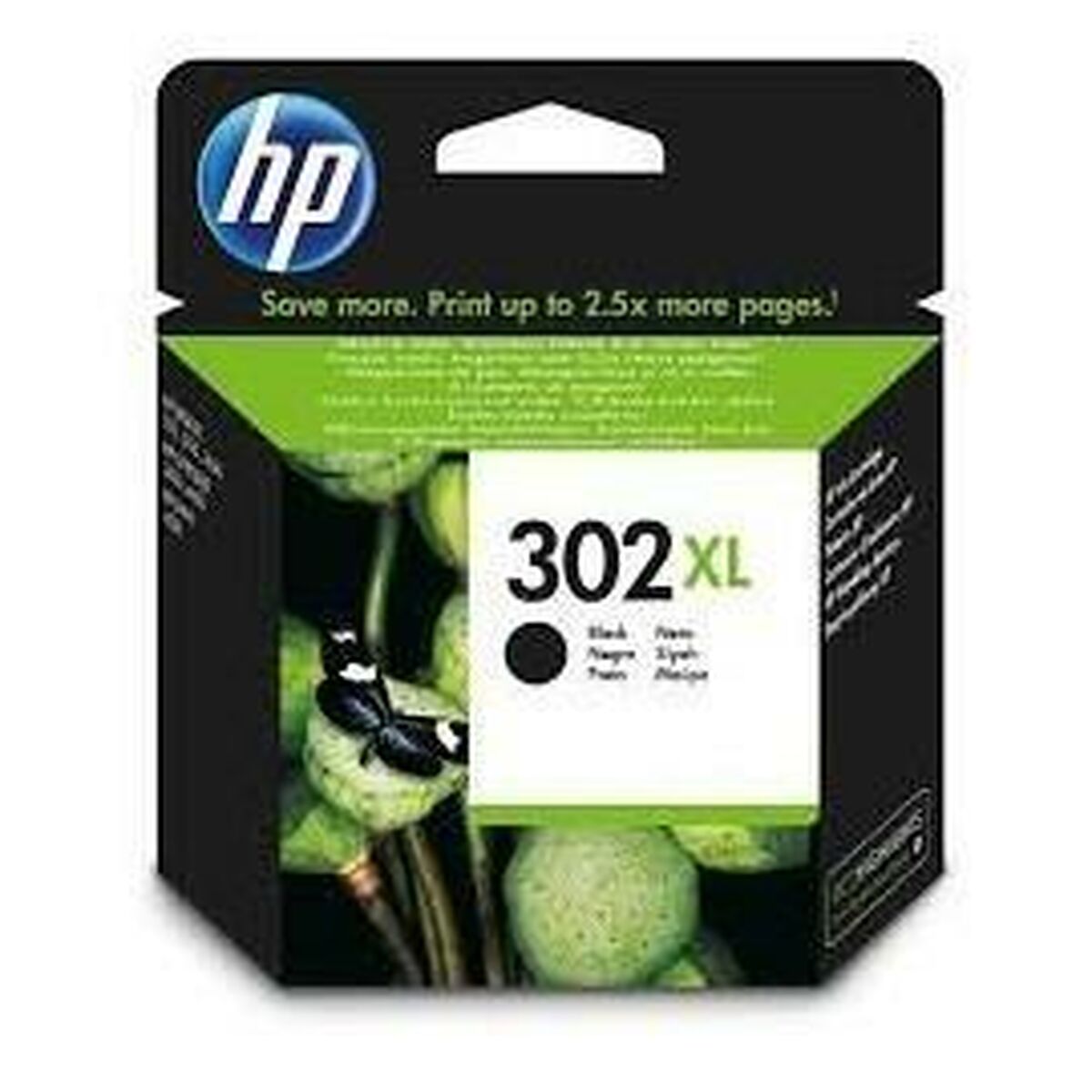 Original Tintenpatrone HP 302 XL Schwarz (60 Stück)