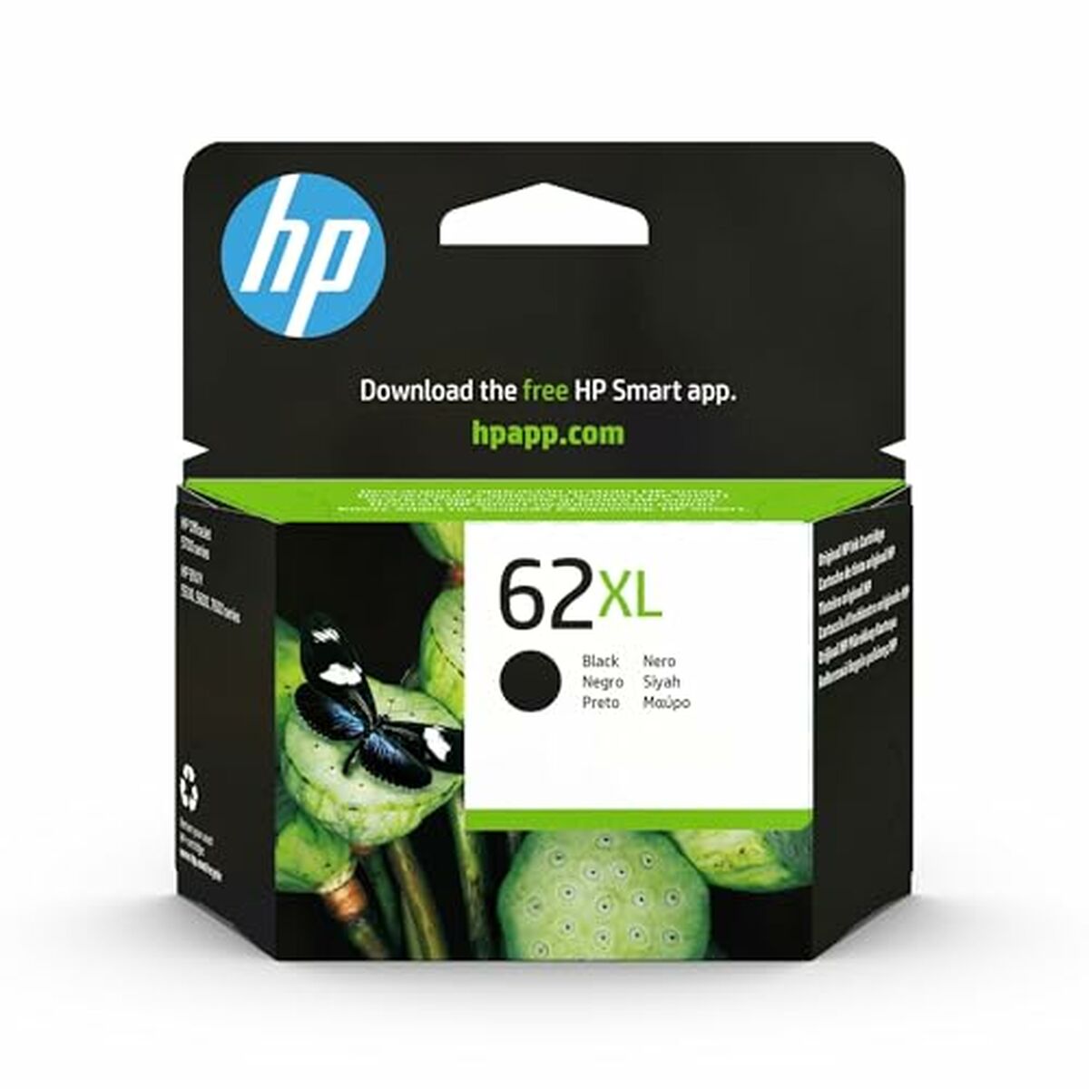 Original Tintenpatrone HP ENVY 5640 E-ALL-IN-ONE - Nº 62 XL Schwarz (60 Stück)