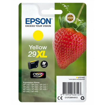 Original Tintenpatrone Epson XP 235 332 335 432 435 - Nº 29 XL Gelb (10 Stück)